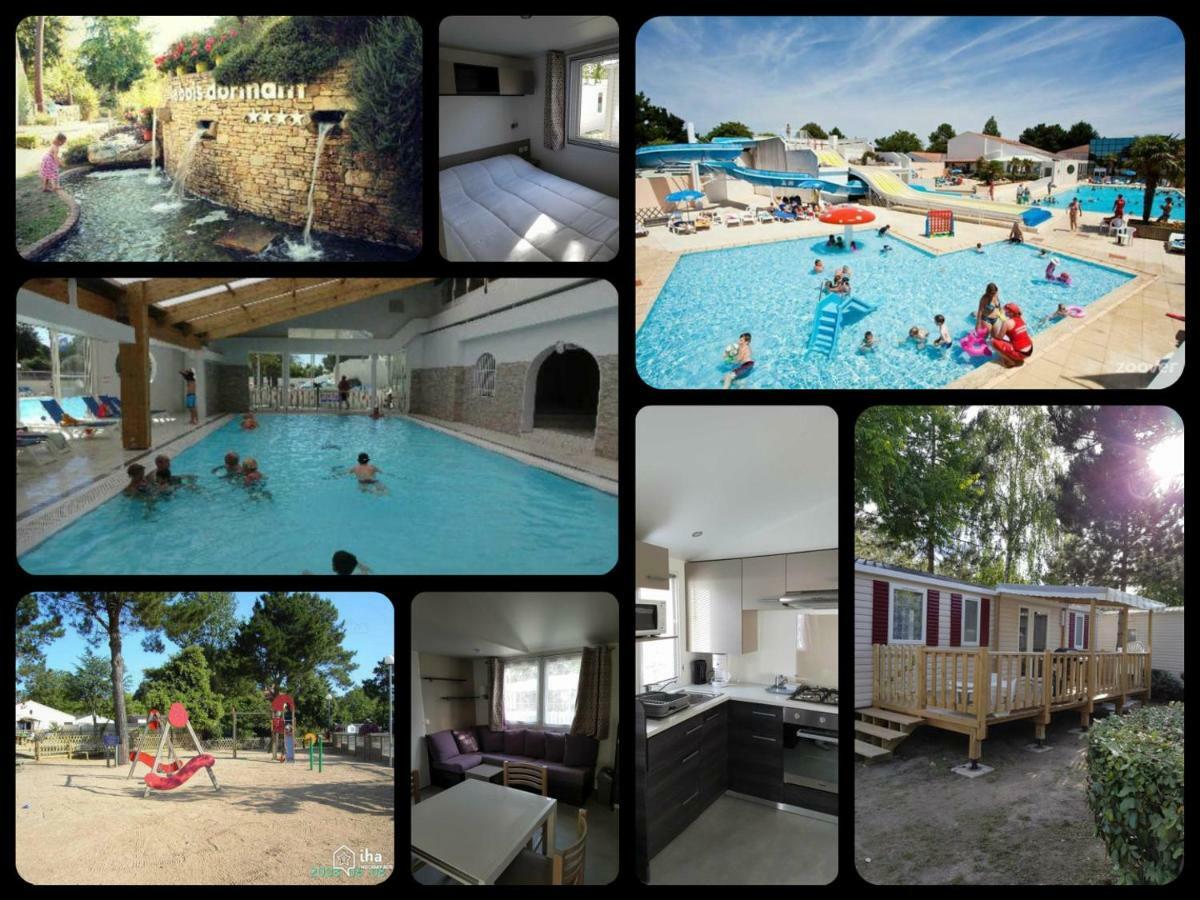 Mobil-Home 4 6 Personnes 2 Chambres Camping Le Bois Dormant Saint-Jean-de-Monts Exteriör bild